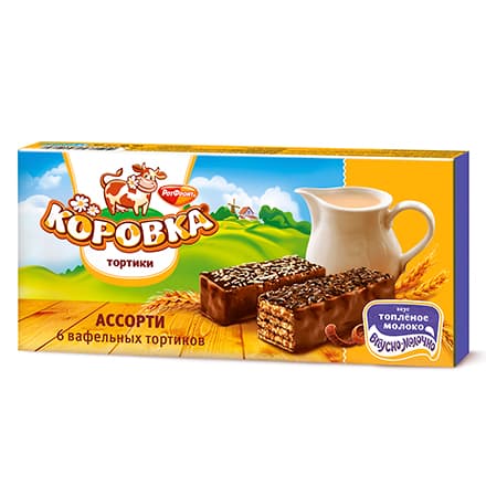 Ассорти тортиков Коровка, Рот Фронт, 180 гр