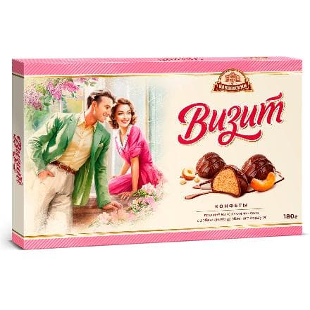 Конфеты в коробке Визит, Бабаевские, 180 гр