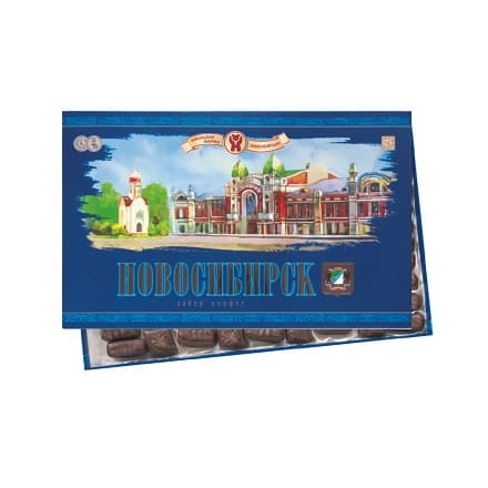 Конфеты в коробке "Новосибирск", 1000 г, Шоколадная фабрика Новосибирская