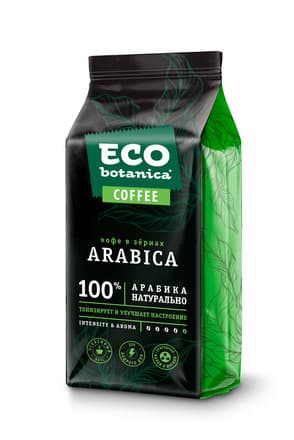 Кофе натуральный жареный в зернах «Арабика» «Eco-botanica», 250 гр