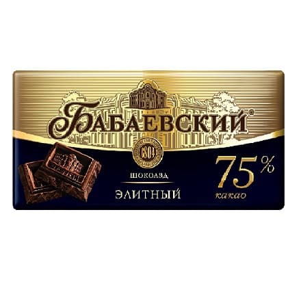 Шоколад Бабаевский элитный 75% какао, 90 гр — фото 1 из 2