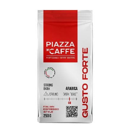 Кофе молотый Piazza del Caffe, Gusto Forte, 250 гр