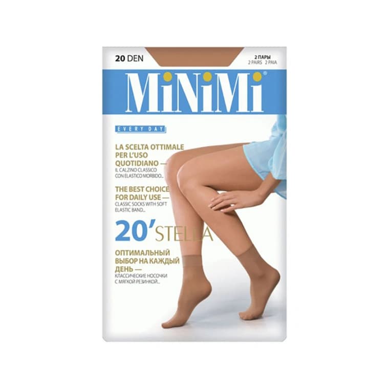 Носки женские MINIMI STELLA 20 den (Daino) 2 пары