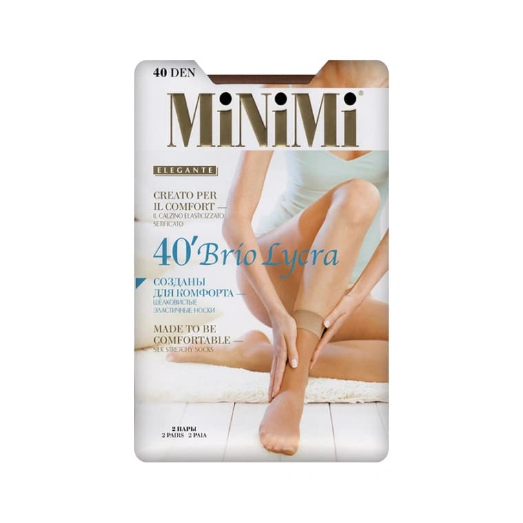 Носки женские MINIMI BRIO 40 den (Nero) 2 пары