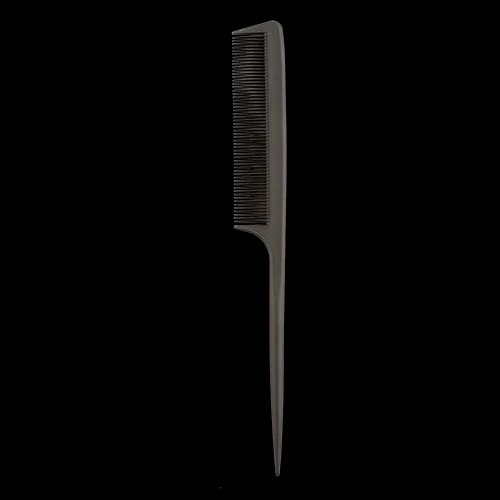Гребень для волос LADY PINK BASIC PROFESSIONAL carbon comb карбоновый с ручкой