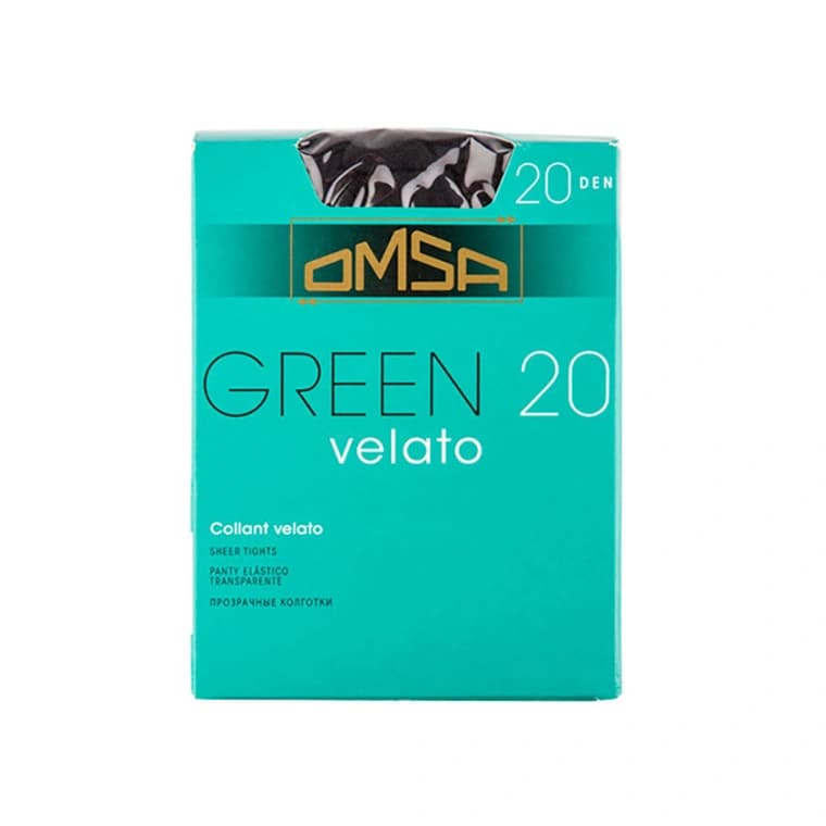 Колготки женские в коробочке OMSA GREEN 20 den (Nero) р-р 4
