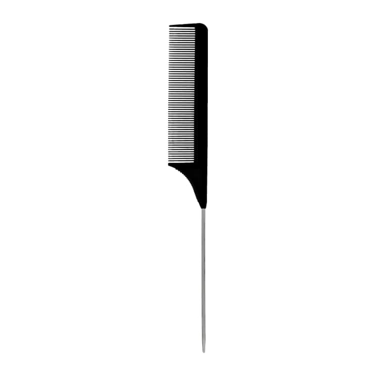 Гребень для волос LADY PINK BASIC PROFESSIONAL carbon comb карбоновый с металлической