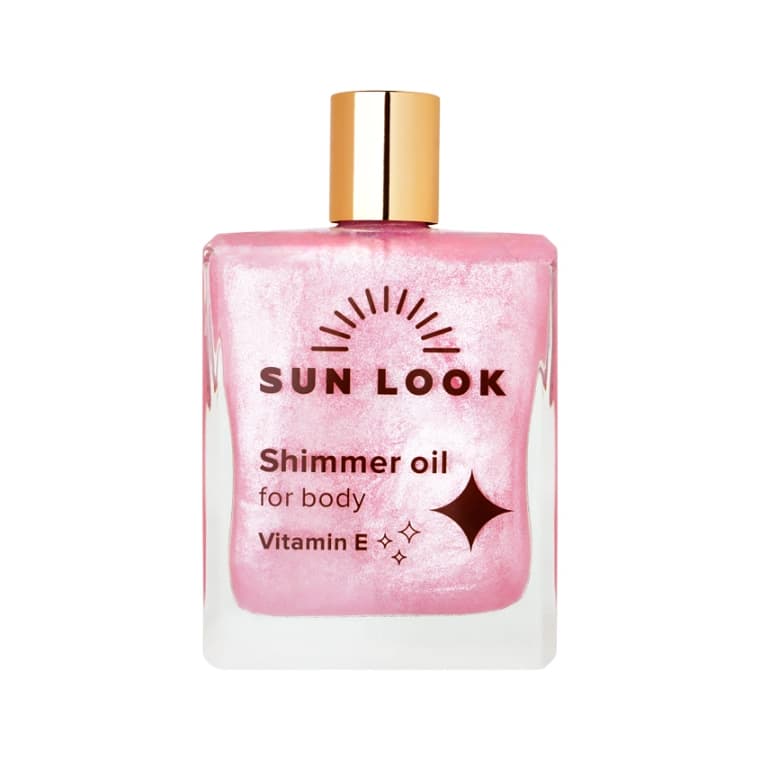 Масло-шиммер SUN LOOK (розовый) 100 мл