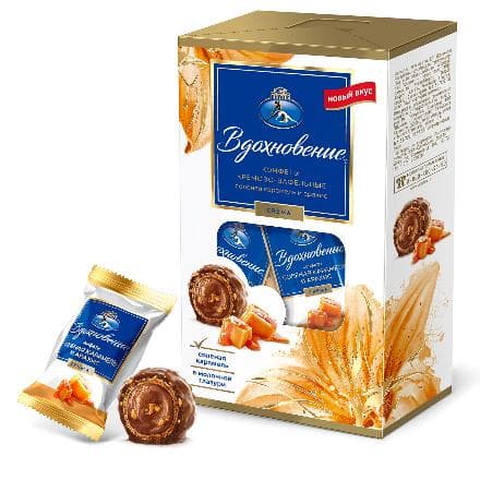 Конфеты Вдохновение, с соленой карамелью и арахисом, 112 гр