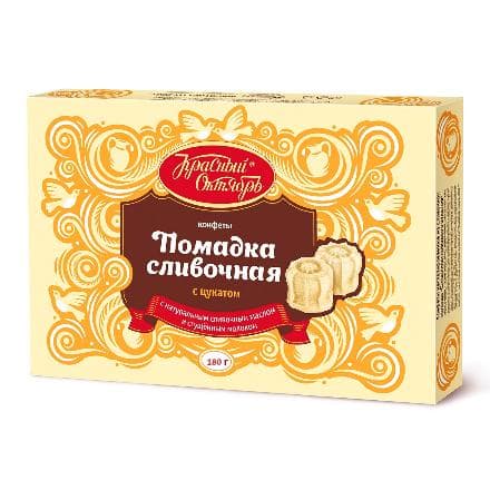 Сливочная помадка с цукатами, Красный Октябрь, 180 гр