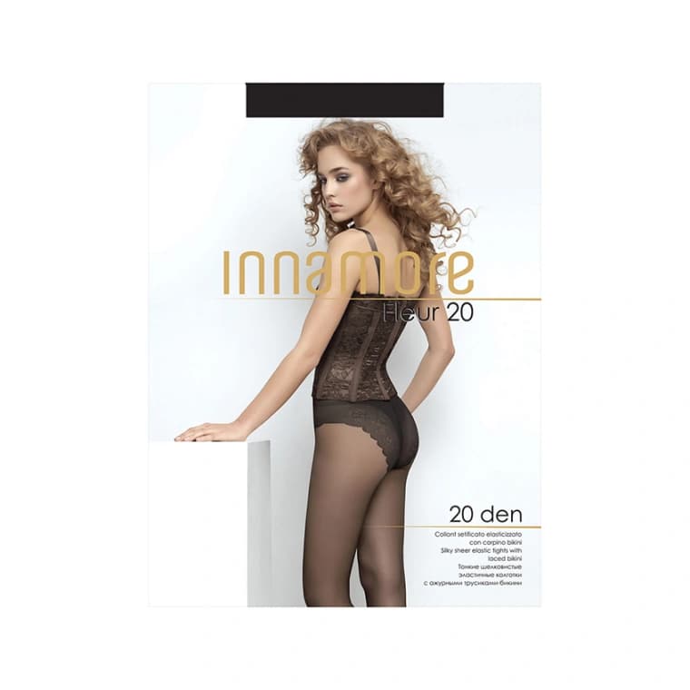 Колготки женские INNAMORE FLEUR 20 den (тон Nero) р-р 4