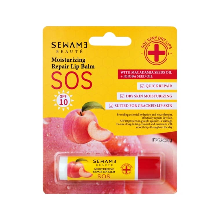 Бальзам для губ SEWAME SOS увлажняющий (персик) 4,8 г